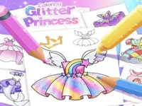 Princess Coloring Glitter For Girl